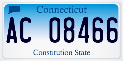 CT license plate AC08466