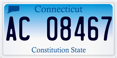 CT license plate AC08467