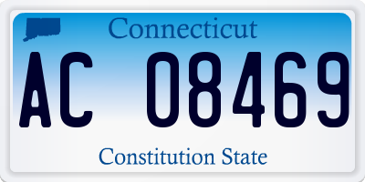 CT license plate AC08469