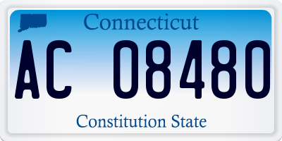 CT license plate AC08480