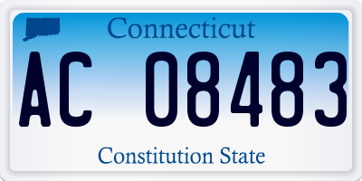 CT license plate AC08483