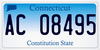 CT license plate AC08495
