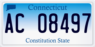 CT license plate AC08497