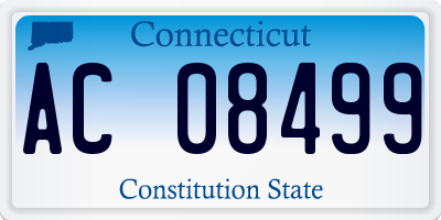 CT license plate AC08499