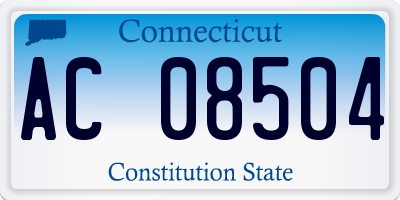 CT license plate AC08504
