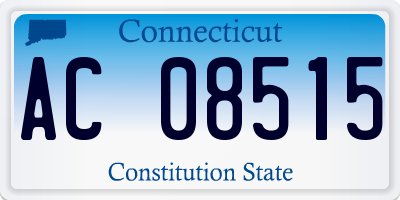 CT license plate AC08515