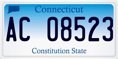 CT license plate AC08523