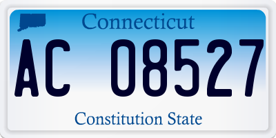 CT license plate AC08527