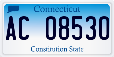 CT license plate AC08530