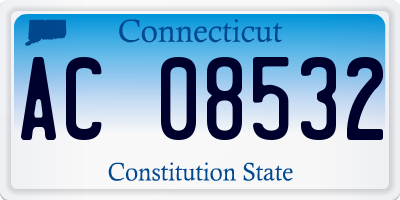 CT license plate AC08532