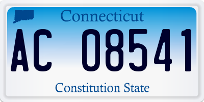 CT license plate AC08541