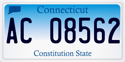 CT license plate AC08562