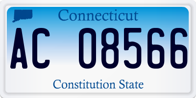 CT license plate AC08566