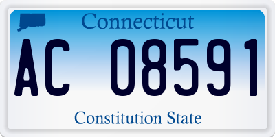 CT license plate AC08591