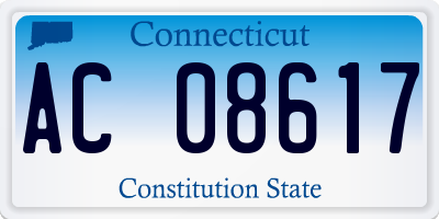 CT license plate AC08617