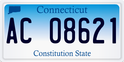 CT license plate AC08621