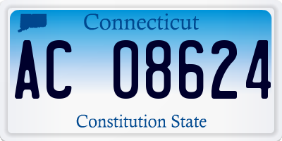 CT license plate AC08624