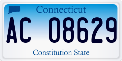 CT license plate AC08629