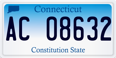 CT license plate AC08632