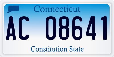 CT license plate AC08641
