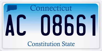 CT license plate AC08661