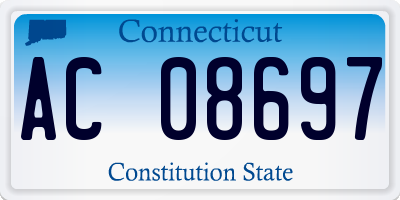 CT license plate AC08697
