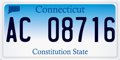 CT license plate AC08716