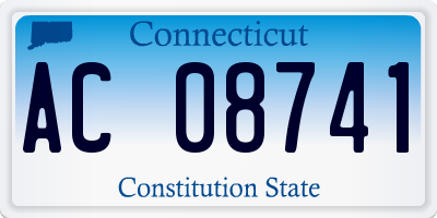 CT license plate AC08741