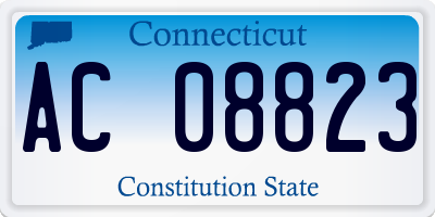 CT license plate AC08823