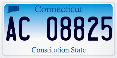 CT license plate AC08825