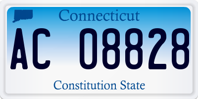 CT license plate AC08828