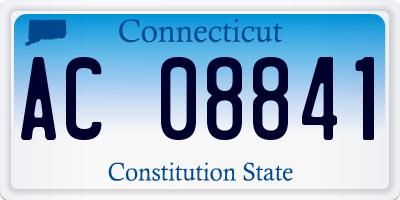 CT license plate AC08841