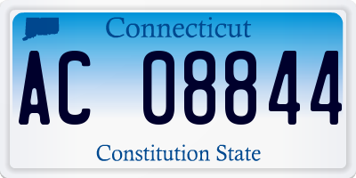 CT license plate AC08844