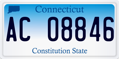 CT license plate AC08846