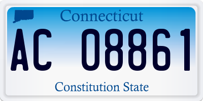 CT license plate AC08861