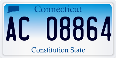 CT license plate AC08864