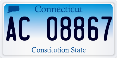CT license plate AC08867
