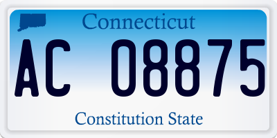 CT license plate AC08875