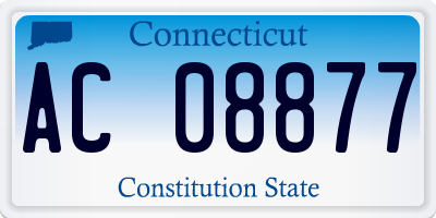 CT license plate AC08877