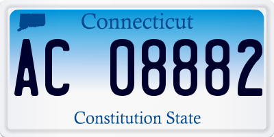 CT license plate AC08882