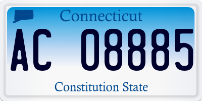 CT license plate AC08885