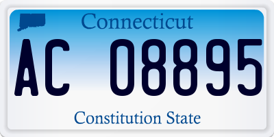 CT license plate AC08895