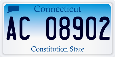 CT license plate AC08902