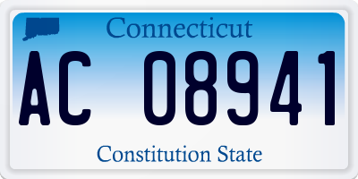 CT license plate AC08941