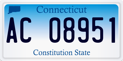 CT license plate AC08951