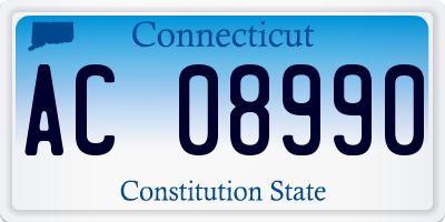 CT license plate AC08990