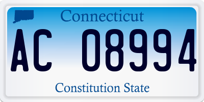 CT license plate AC08994