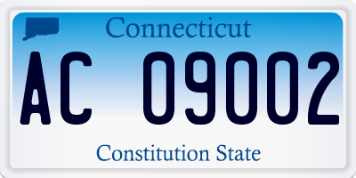CT license plate AC09002