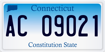 CT license plate AC09021