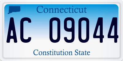 CT license plate AC09044
